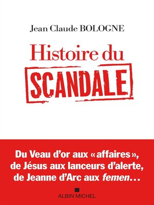 cover image of Histoire du scandale